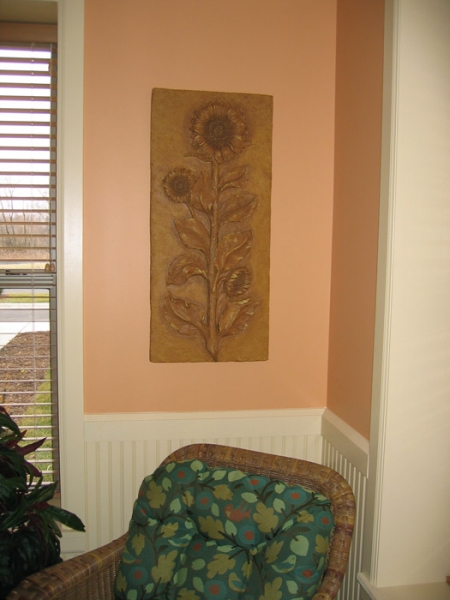 floral relief
